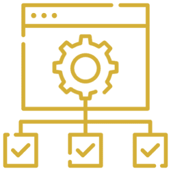 Gear and checkboxes diagram