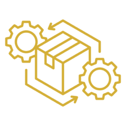 Logistics process icon design