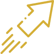 Gold arrow symbolizing upward movement